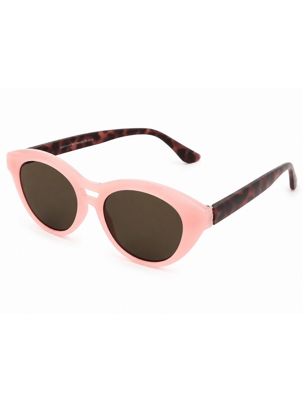 Womenโs Pink Cat Eye Sunglasses Brown Tortoise Arms UV Protection Fashion